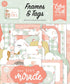 It's A Girl Collection 5 x 5 Scrapbook Tags & Frames Die Cuts by Echo Park Paper - Scrapbook Supply Companies