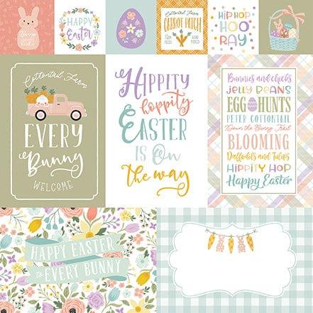 It's Easter Time Collection Multi Journaling Cards 12 x 12 Double-Sided Scrapbook Paper by Echo Park Paper - Scrapbook Supply Companies
