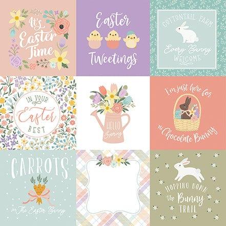 It's Easter Time Collection 4x4 Journaling Cards 12 x 12 Double-Sided Scrapbook Paper by Echo Park Paper - Scrapbook Supply Companies