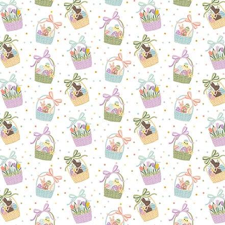 It's Easter Time Collection Egg Hunt Finds 12 x 12 Double-Sided Scrapbook Paper by Echo Park Paper - Scrapbook Supply Companies
