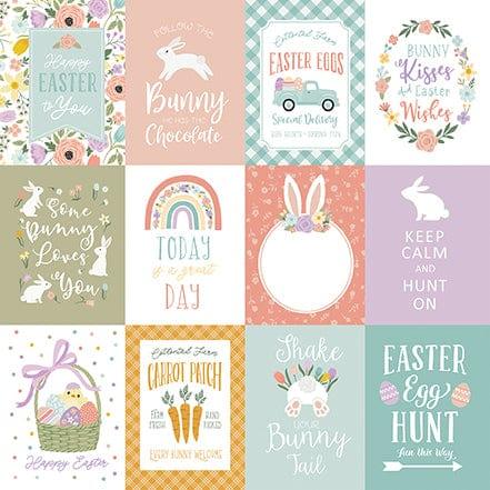 It's Easter Time Collection 3 x 4 Journaling Cards 12 x 12 Double-Sided Scrapbook Paper by Echo Park Paper - Scrapbook Supply Companies