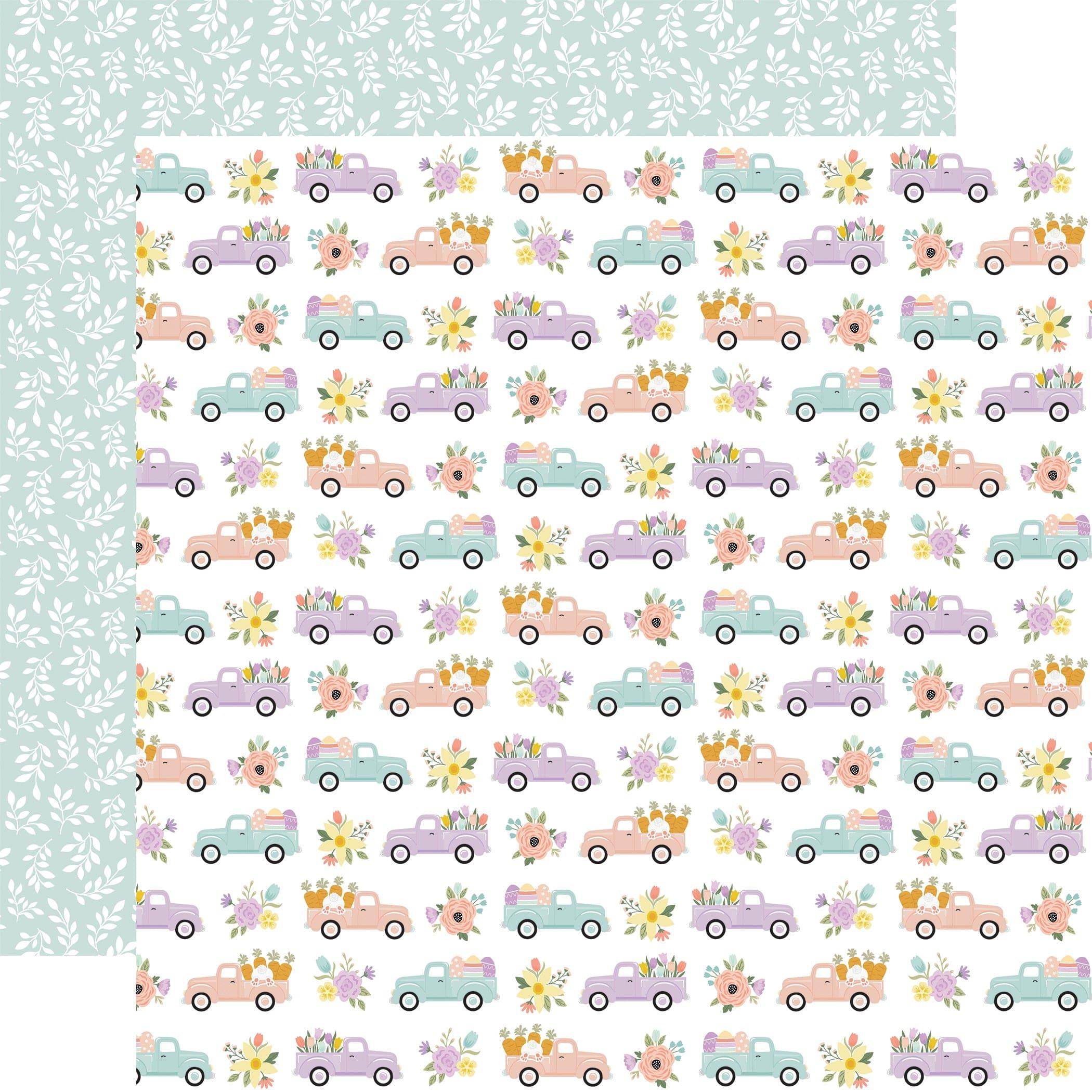 It's Easter Time Collection Garden Goodies 12 x 12 Double-Sided Scrapbook Paper by Echo Park Paper - Scrapbook Supply Companies