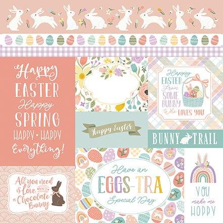 It's Easter Time Collection Journaling Cards 12 x 12 Double-Sided Scrapbook Paper by Echo Park Paper - Scrapbook Supply Companies