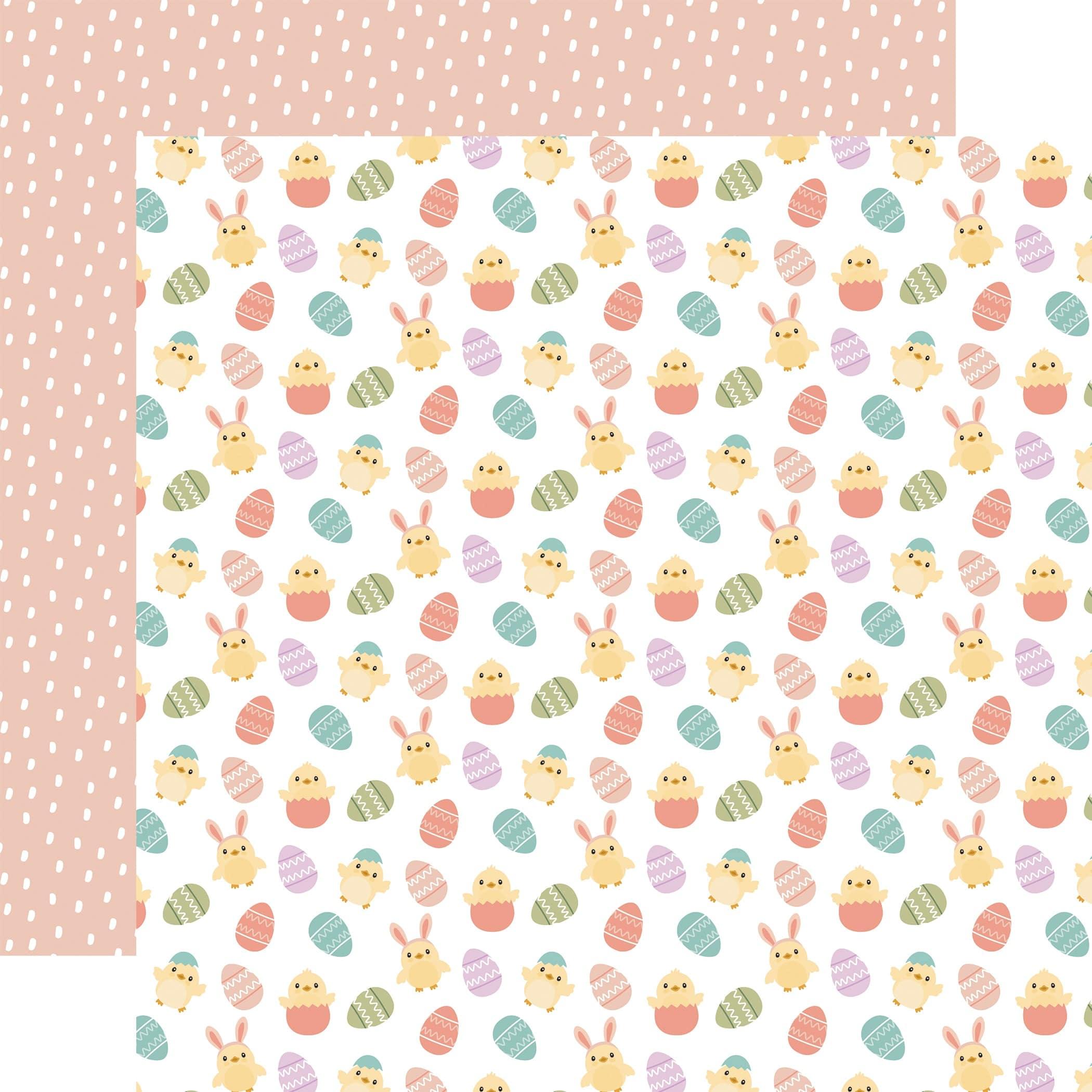 It's Easter Time Collection Easter Tweetings 12 x 12 Double-Sided Scrapbook Paper by Echo Park Paper