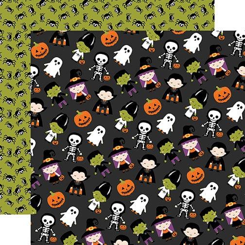 I Love Halloween Collection Trick Or Treat 12 x 12 Double-Sided Scrapbook Paper by Echo Park Paper - Scrapbook Supply Companies