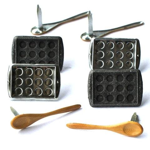 Baking Cookie Sheet & Wooden Spoon Brads by Eyelet Outlet - Pkg. of 12 - Scrapbook Supply Companies