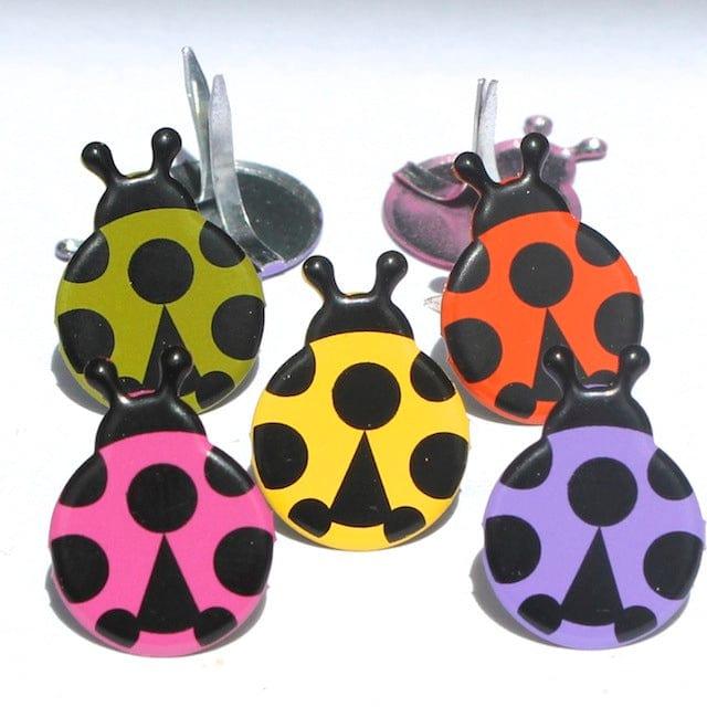 Lady Bug Brads by Eyelet Outlet - Pkg. of 15 - Scrapbook Supply Companies