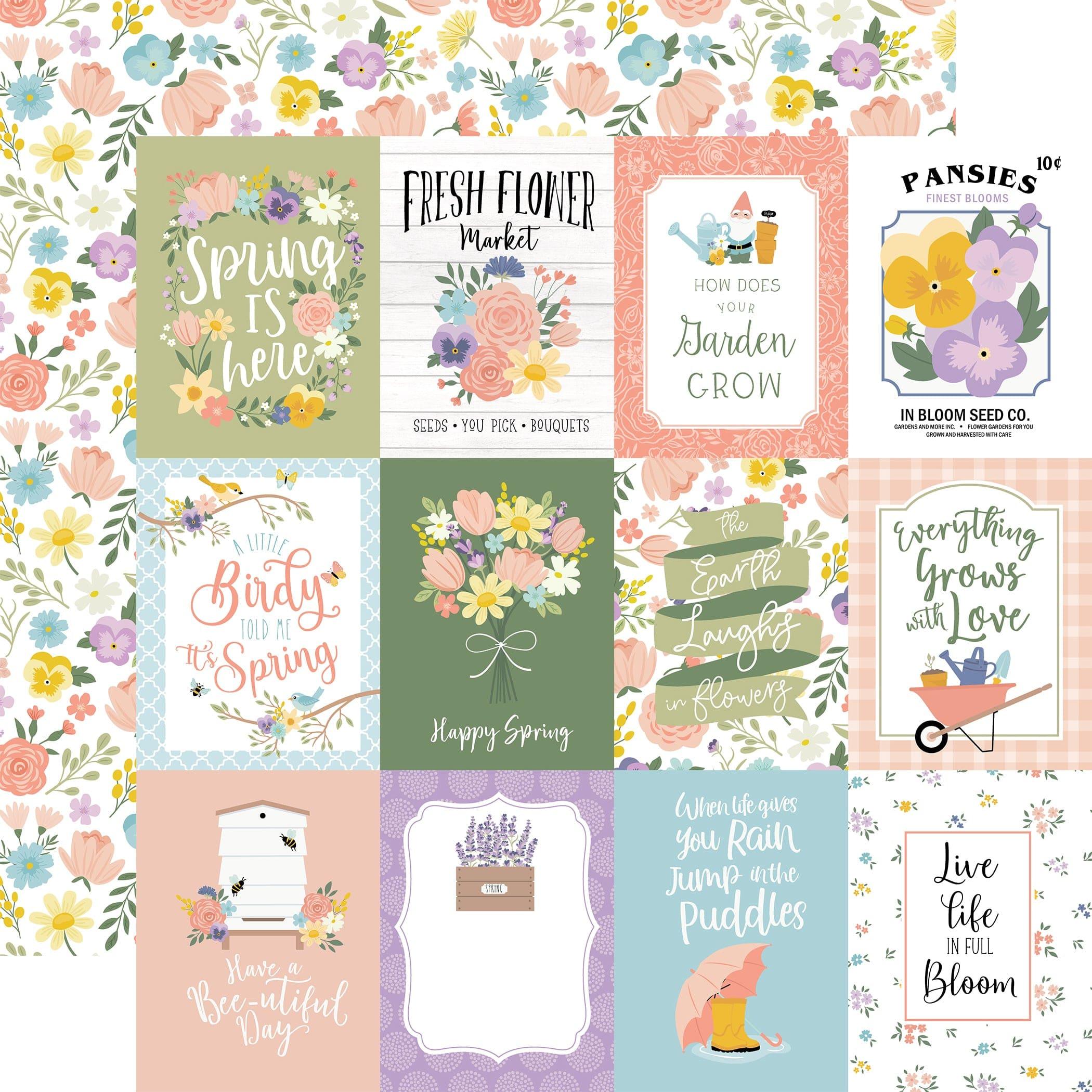 It's Spring Time Collection 12 x 12 Scrapbook Paper & Sticker Pack by Echo Park Paper - Scrapbook Supply Companies