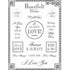 Fancy Sticker Sentiments Collection Love 7 x 9 Scrapbook Sticker Sheet by SRM Press - Scrapbook Supply Companies