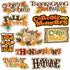 Quirky Quotes Collection Fall Sayings Laser Cut Scrapbook or Card Embellishments by SSC Laser Designs -10 pieces