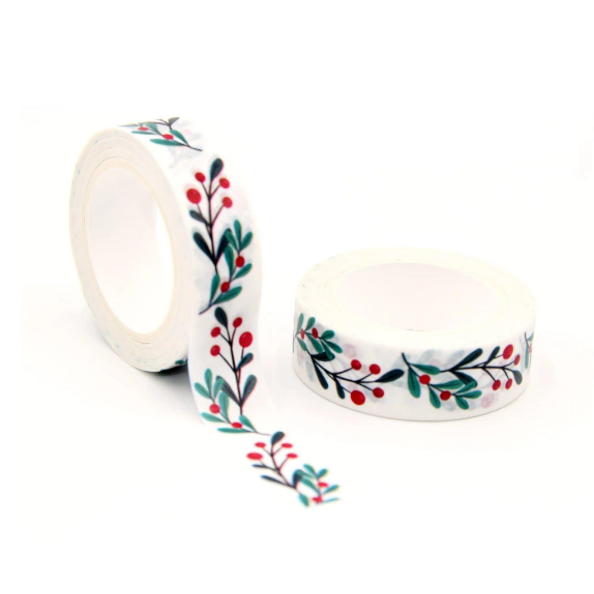 TW Collection Holly Days Christmas Holly Washi Tape by SSC Designs - 15mm x 30 Feet