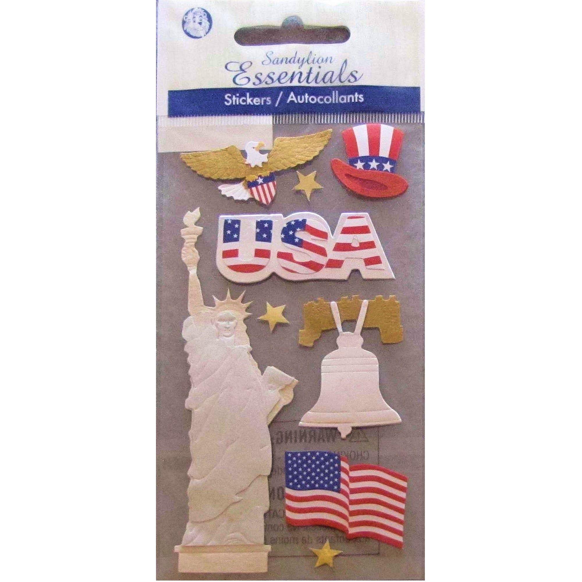 USA Statue of Liberty Vacation Scrapbook Embellishment by Sandylion - Scrapbook Supply Companies