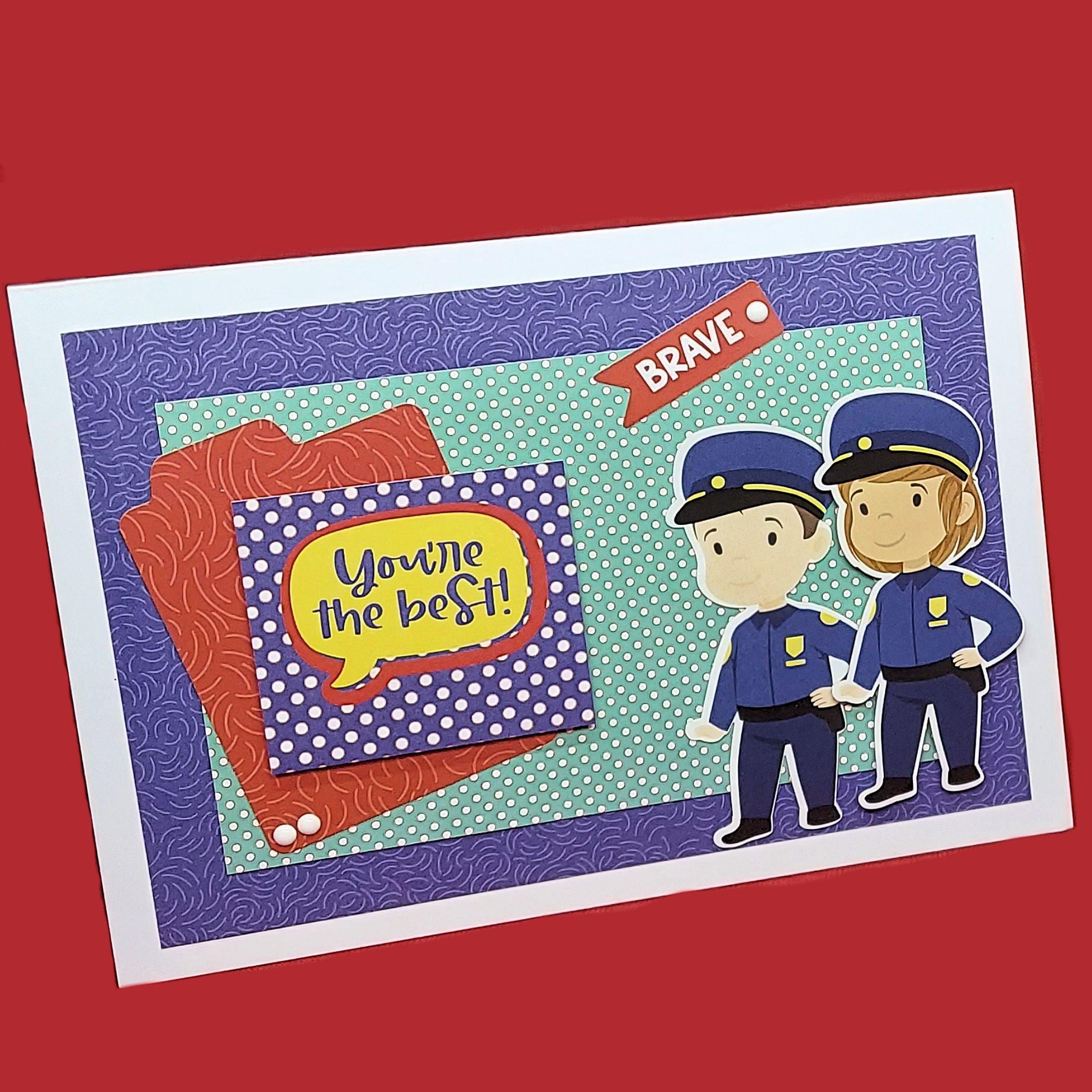 First Responders Thank You Card Kit by Photo Play Paper - Scrapbook Supply Companies