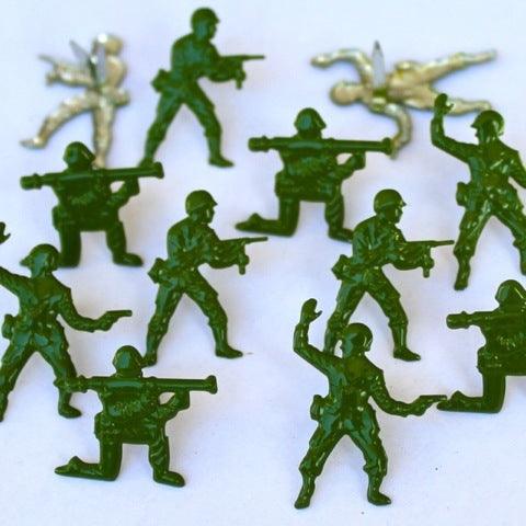 Disneyana Collection Toy Story Green Army Guys by Eyelet Outlet - Pkg. of 12 - Scrapbook Supply Companies