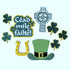 Ireland St. Patrick's Day Scrapbook Laser Embellishments by SSC Laser Designs - 9 Pieces
