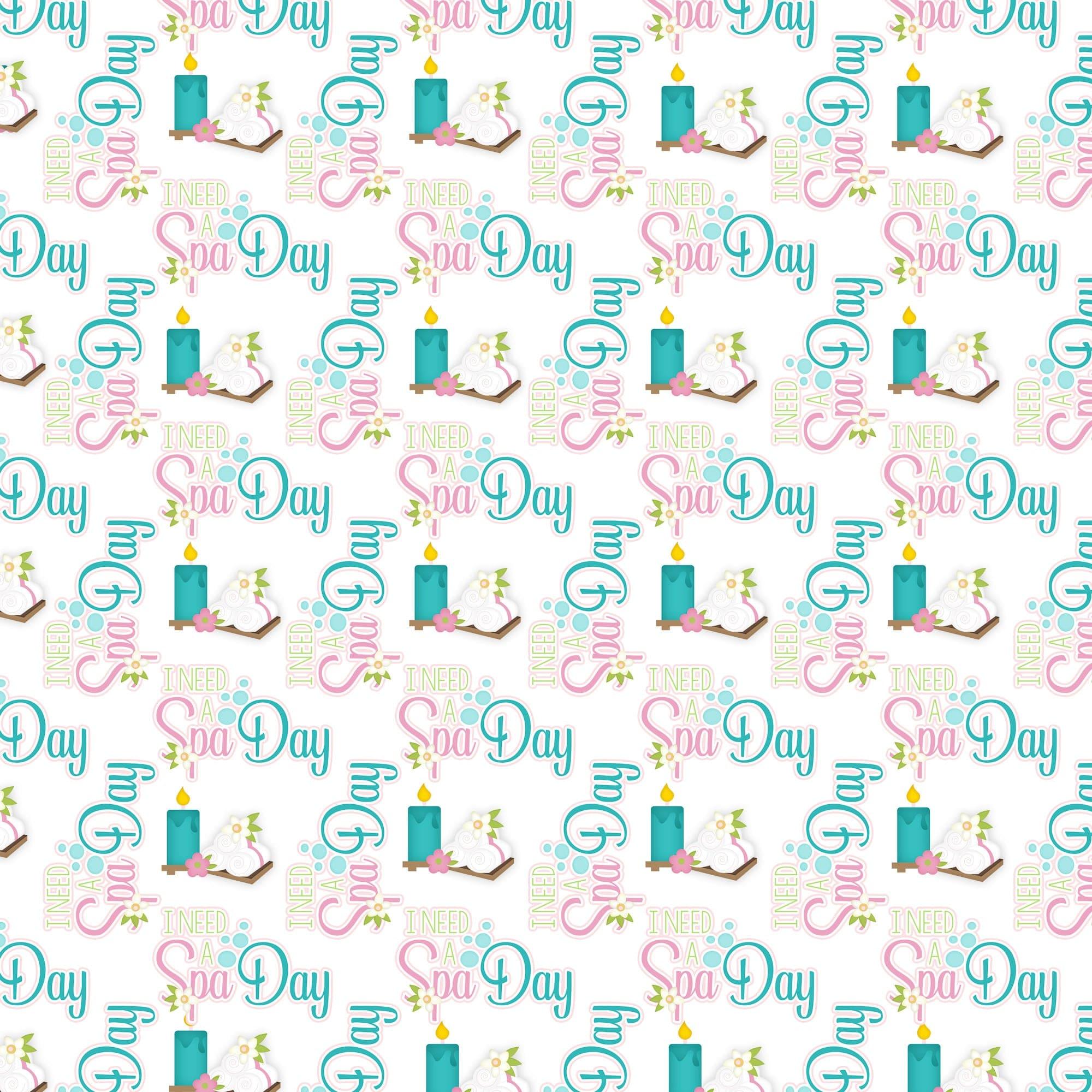 Just Fun Collection Spa Day 12 x 12 Double-Sided Scrapbook Paper by SSC Designs - Scrapbook Supply Companies