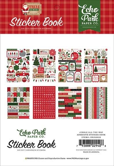 Jingle All The Way Collection Sticker Book by Echo Park Paper-16 pages - Scrapbook Supply Companies
