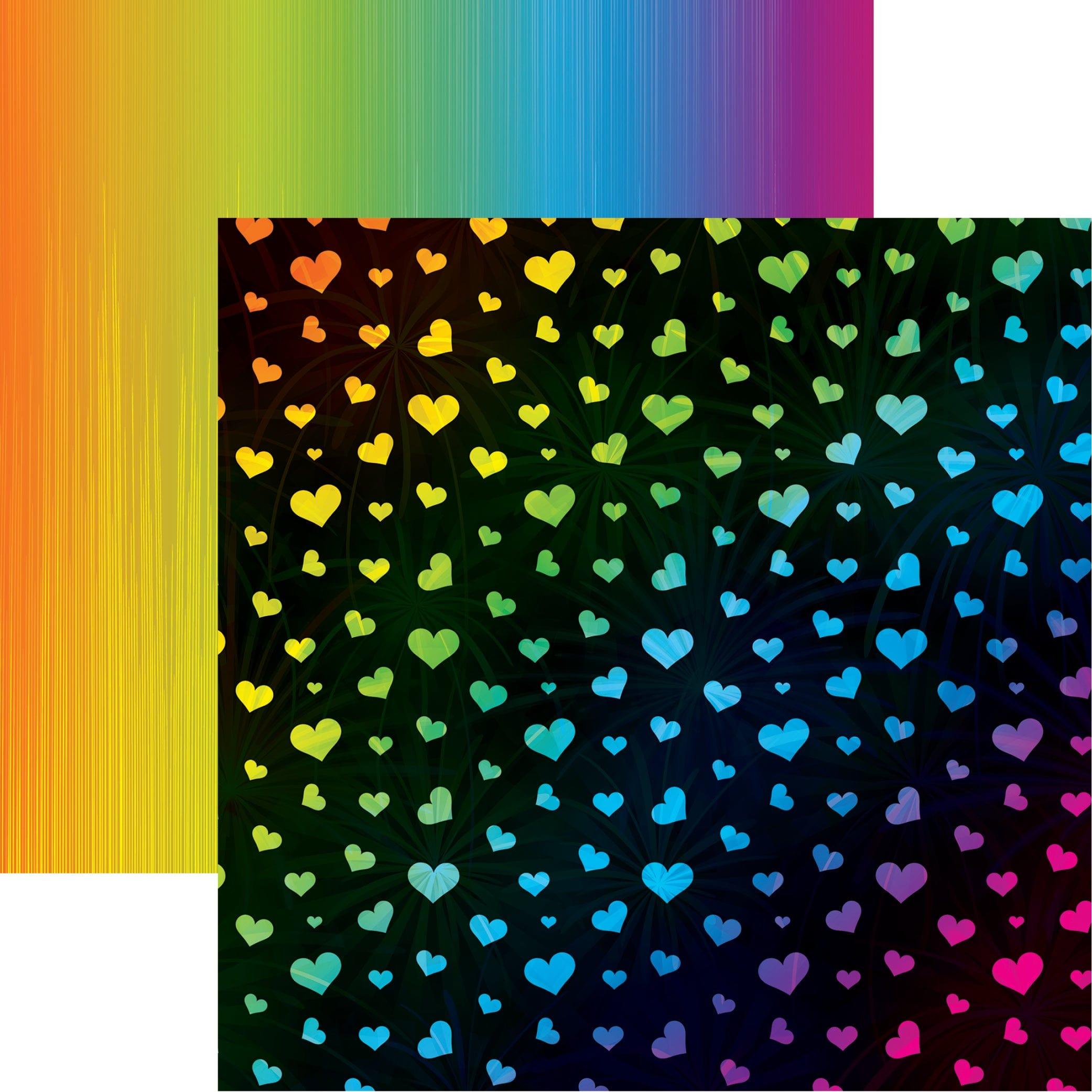 Love & Gratitude Collection Full of Love 12 x 12 Double-Sided Scrapbook Paper by Reminisce - Scrapbook Supply Companies