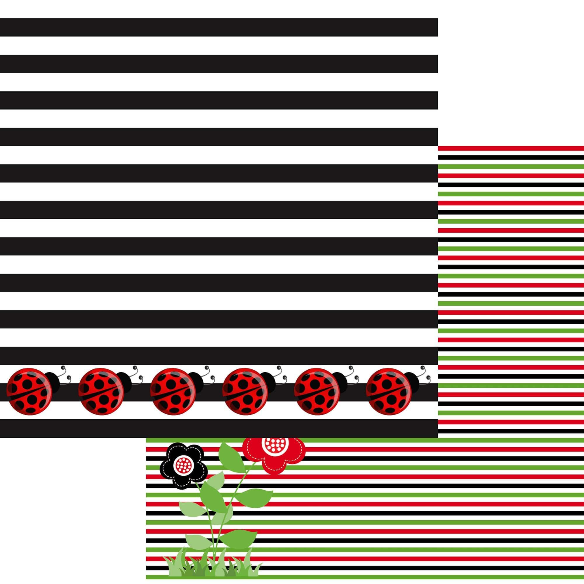 Ladybug Love 12 x 12 Scrapbook Paper & Embellishment Kit by SSC Designs