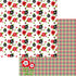 Ladybug Love Collection Perfect Plaid 12 x 12 Double-Sided Scrapbook Paper by SSC Designs