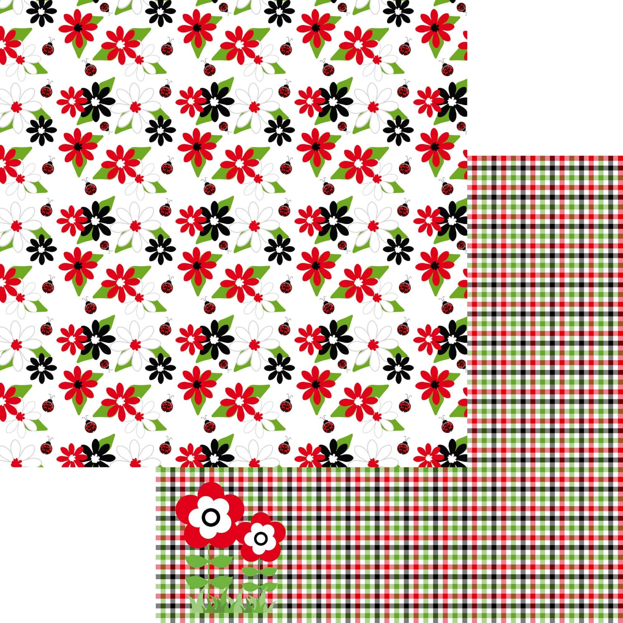 Ladybug Love 12 x 12 Scrapbook Paper & Embellishment Kit by SSC Designs