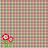 Ladybug Love Collection Perfect Plaid 12 x 12 Double-Sided Scrapbook Paper by SSC Designs