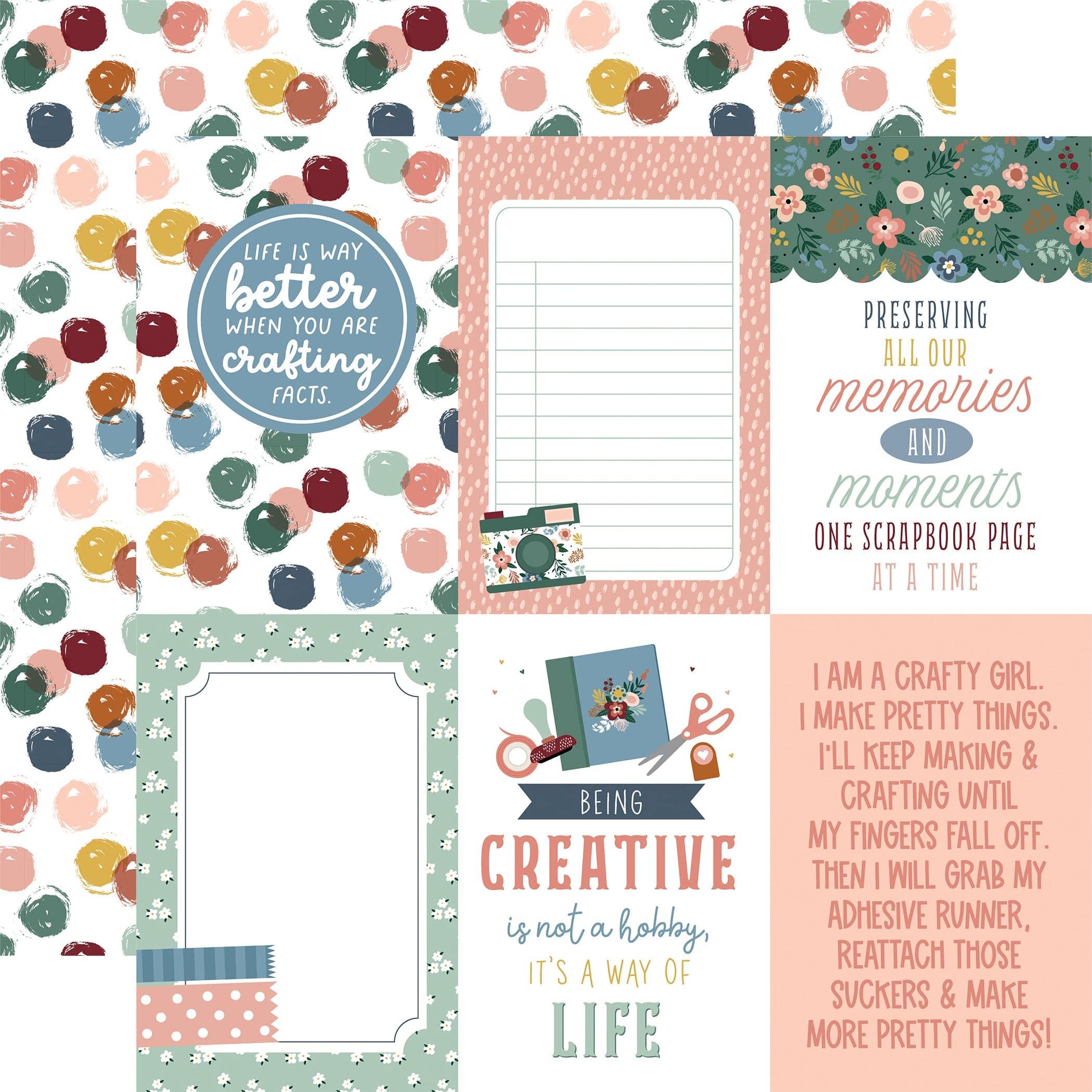 Let's Create Collection 12 x 12 Scrapbook Paper & Sticker Pack by Echo Park Paper - Scrapbook Supply Companies