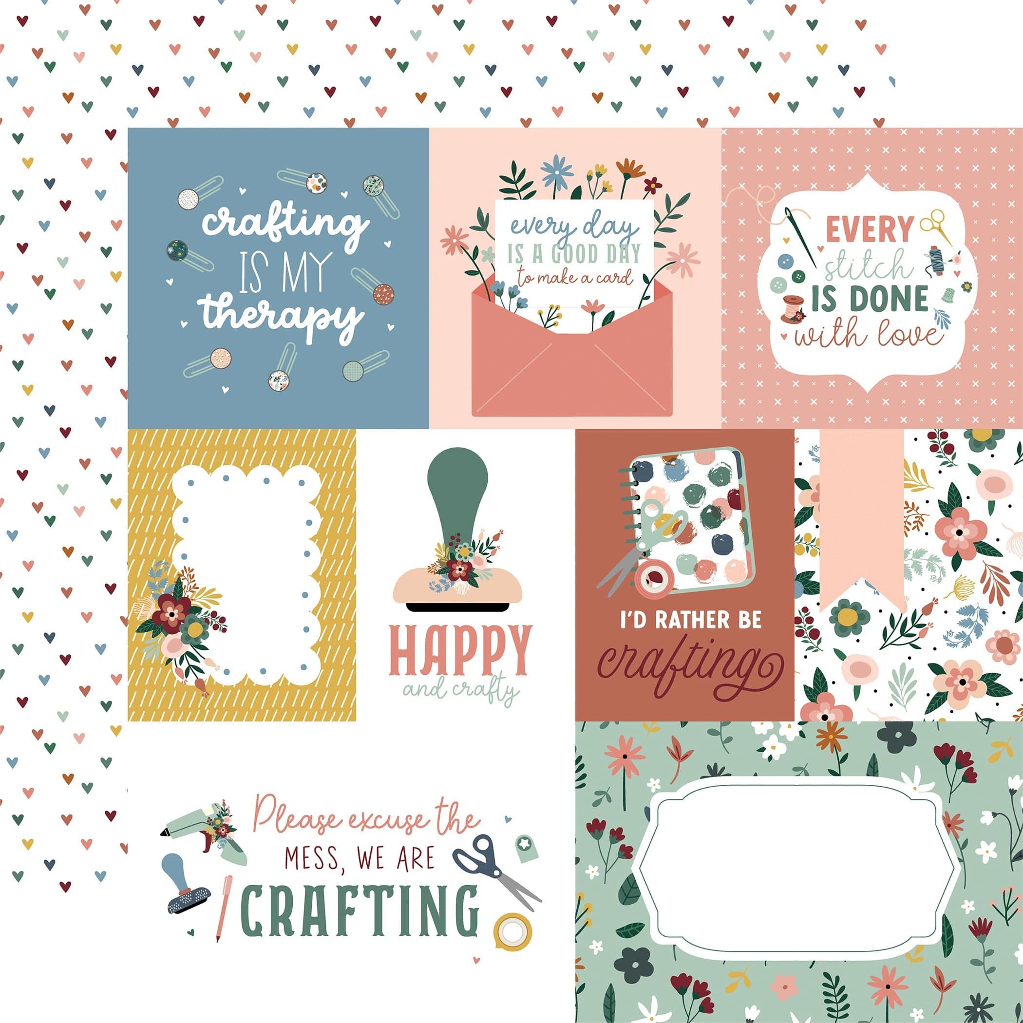 Let's Create Collection 12 x 12 Scrapbook Paper & Sticker Pack by Echo Park Paper - Scrapbook Supply Companies