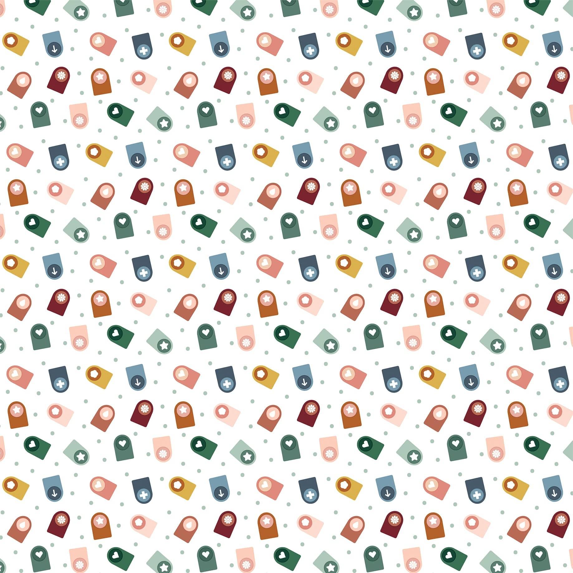 Let's Create Collection Making Shapes 12 x 12 Double-Sided Scrapbook Paper by Echo Park Paper - Scrapbook Supply Companies