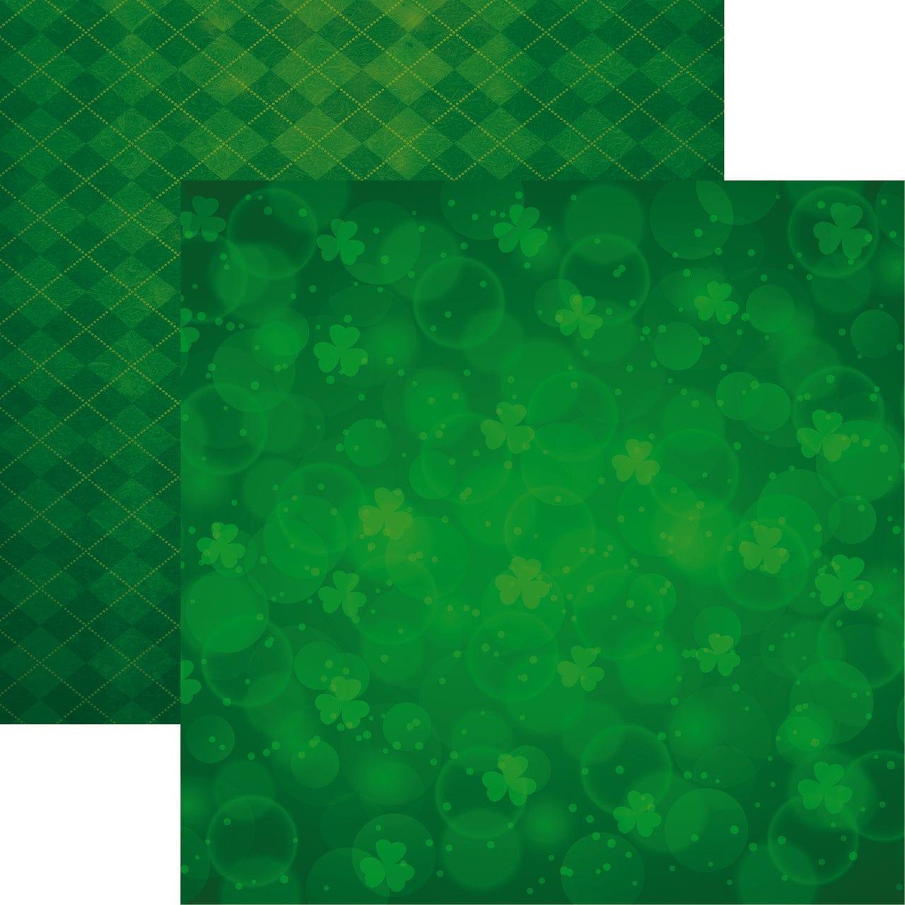 Lucky Charm Collection Lucky Irish Too 12 x 12 Double-Sided Scrapbook Paper by Reminisce - Scrapbook Supply Companies