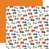 Little Dreamer Boy Collection Traffic Jam 12 x 12 Double-Sided Scrapbook Paper by Echo Park Paper - Scrapbook Supply Companies