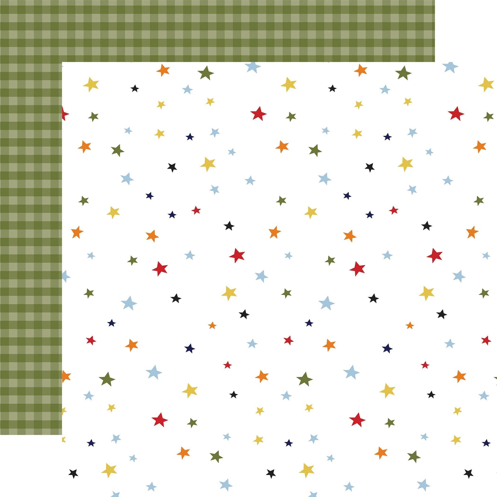 Little Dreamer Boy Collection Twinkle Twinkle 12 x 12 Double-Sided Scrapbook Paper by Echo Park Paper - Scrapbook Supply Companies