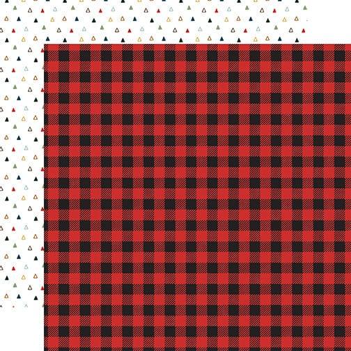 Let's Go Camping Collection Wild Plaid 12 x 12 Double-Sided Scrapbook Paper by Echo Park Paper - Scrapbook Supply Companies