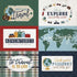Let's Go Travel Collection 6x4 Journaling Cards 12 x 12 Double-Sided Scrapbook Paper by Echo Park Paper - Scrapbook Supply Companies