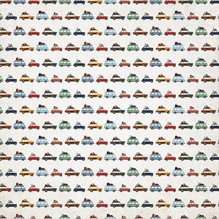 Let's Go Travel Collection On Our Way 12 x 12 Double-Sided Scrapbook Paper by Echo Park Paper - Scrapbook Supply Companies