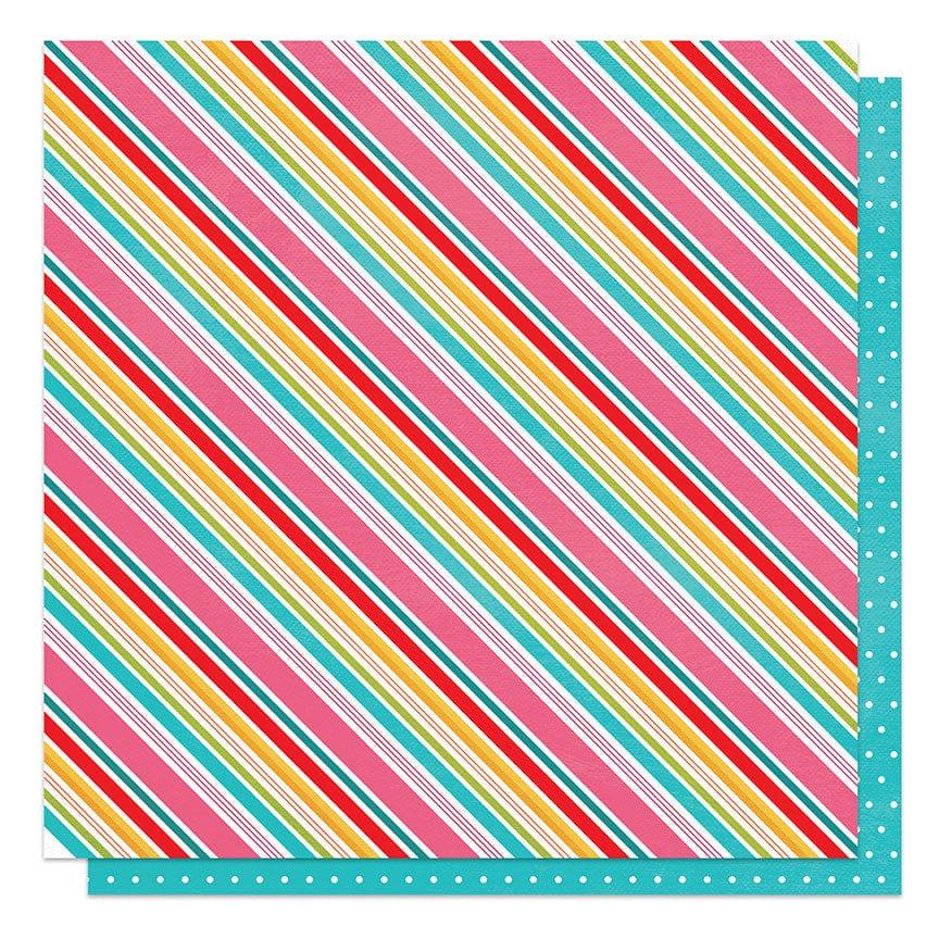 Little Chef Collection Sweet Stripe 12 x 12 Double-Sided Scrapbook Paper by Photo Play Paper - Scrapbook Supply Companies