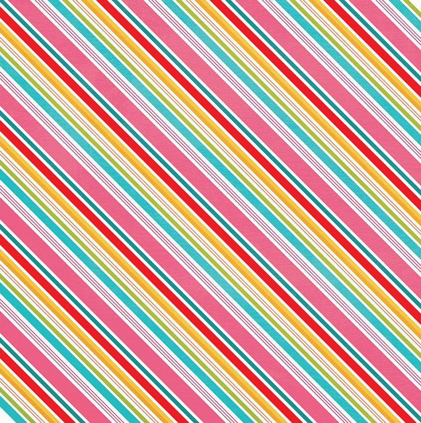 Little Chef Collection Sweet Stripe 12 x 12 Double-Sided Scrapbook Paper by Photo Play Paper - Scrapbook Supply Companies