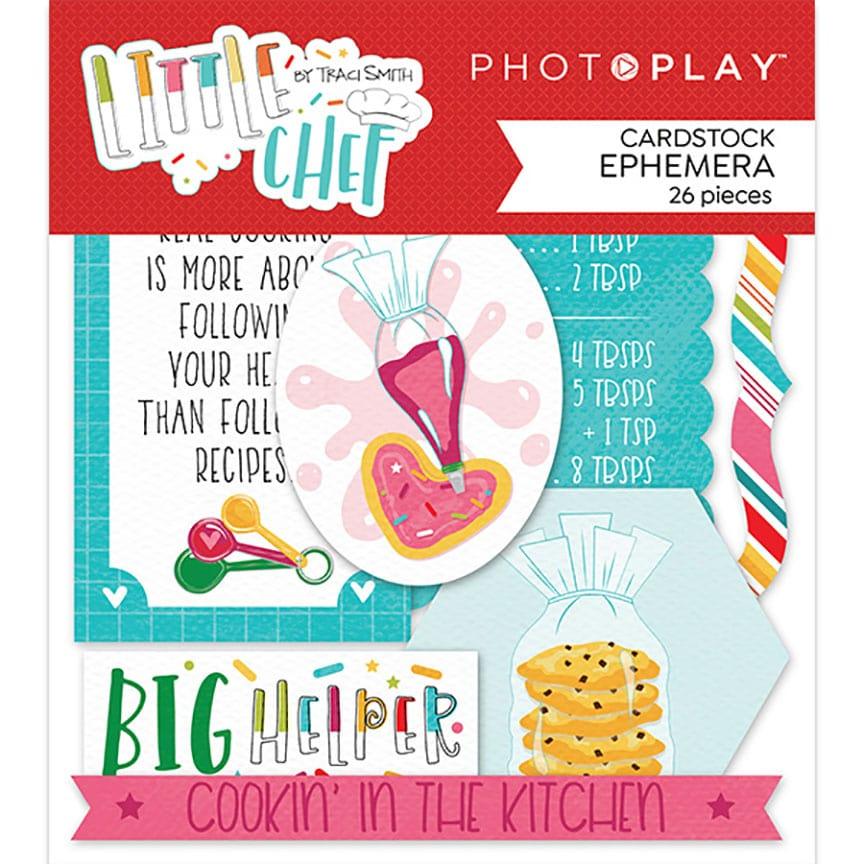 Little Chef Collection 5 x 5 Die Cut Scrapbook Embellishments by Photo Play Paper
