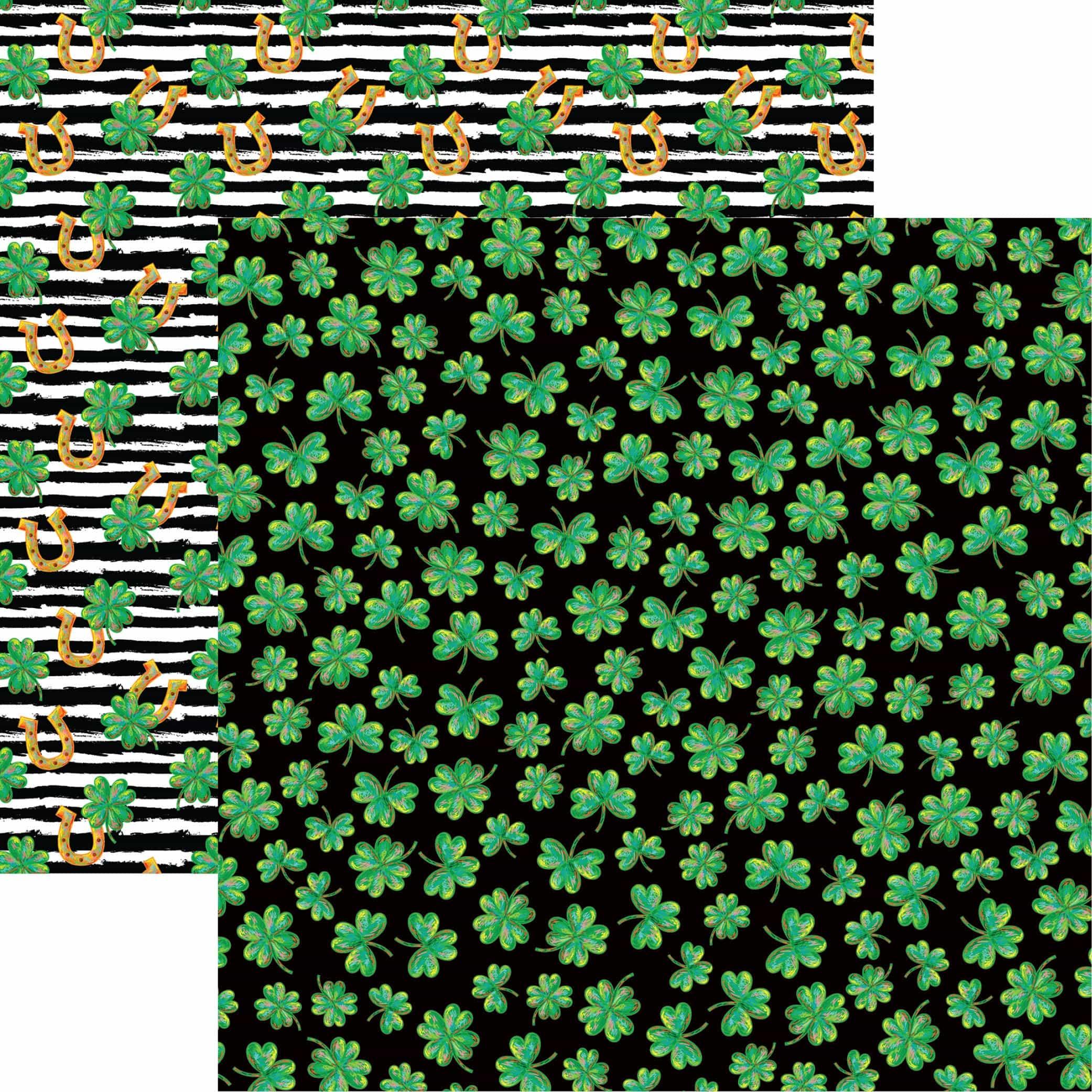 Lucky Irish Collection Lucky Irish 12 x 12 Double-Sided Scrapbook Paper by Reminisce - Scrapbook Supply Companies