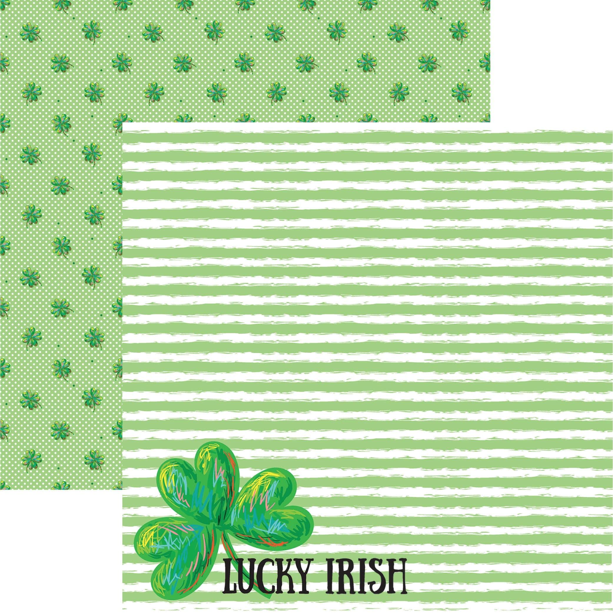 Lucky Irish Collection Lucky Day 12 x 12 Double-Sided Scrapbook Paper by Reminisce - Scrapbook Supply Companies