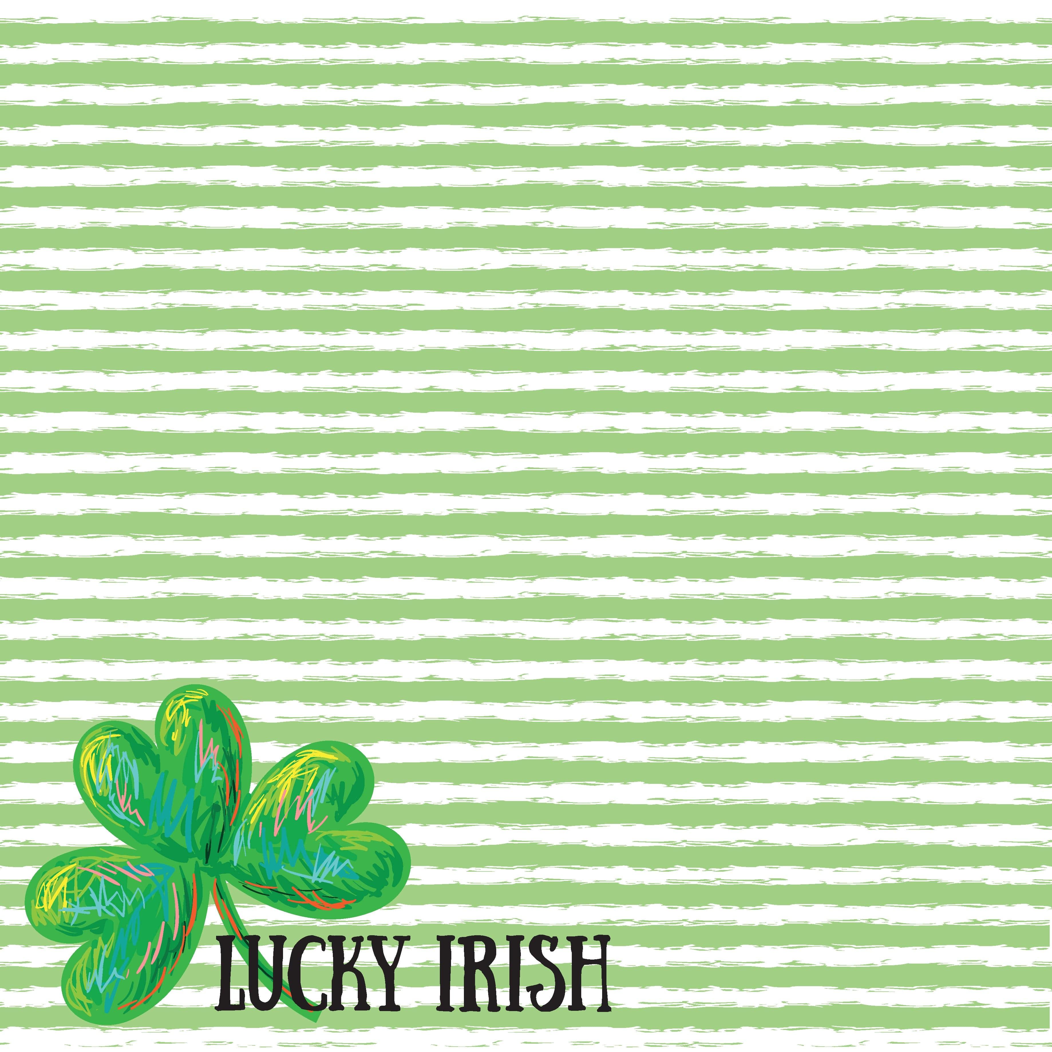Lucky Irish Collection Lucky Day 12 x 12 Double-Sided Scrapbook Paper by Reminisce - Scrapbook Supply Companies