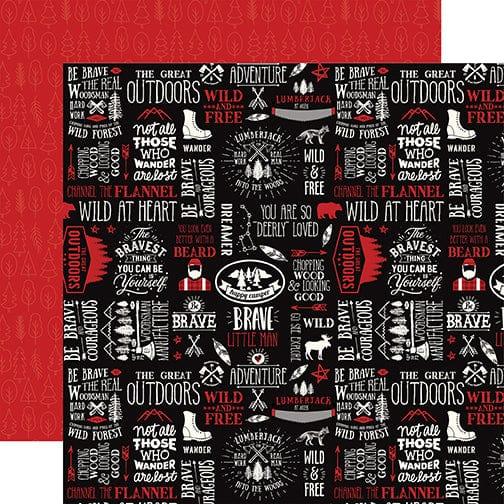 Little Lumberjack Collection 13-Piece Collection Kit by Echo Park Paper-12 Papers, 1 Sticker - Scrapbook Supply Companies
