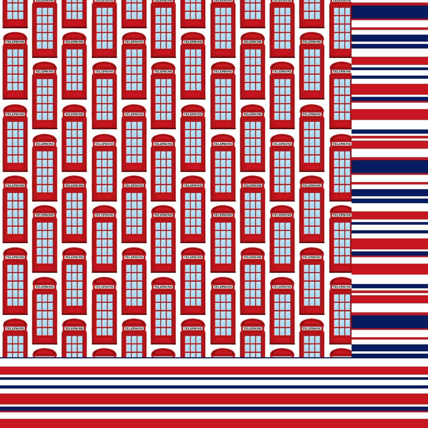  Jolly Ole London 12 x 12 Scrapbook Paper & Embellishment Kit by SSC Designs - Scrapbook Supply Companies