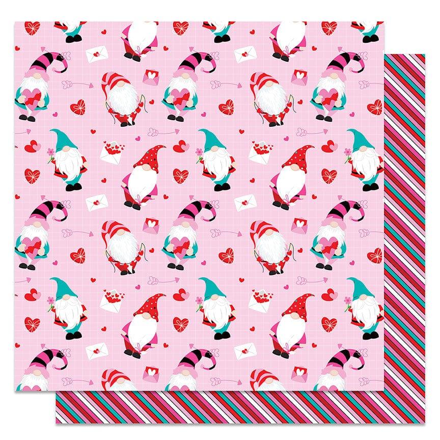 Tulla & Norbert's Love Story Collection Be Mine 12 x 12 Double-Sided Scrapbook Paper by Photo Play Paper