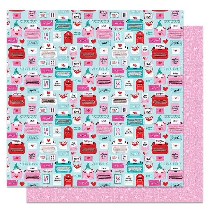 Tulla & Norbert's Love Story Collection Secret Admirer 12 x 12 Double-Sided Scrapbook Paper by Photo Play Paper