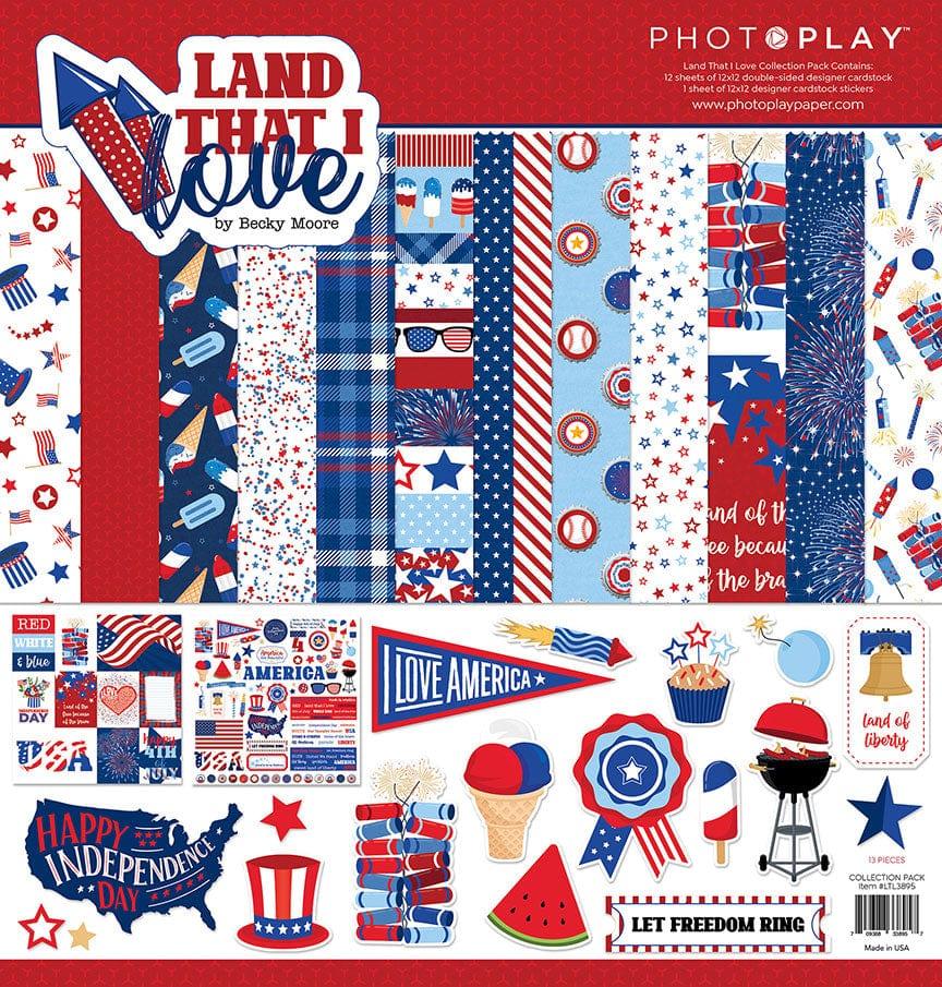 Land That I Love Collection 12 x 12 Paper & Sticker Collection Pack by Photo Play Paper