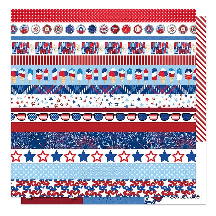 Land That I Love Collection Made In America 12 x 12 Double-Sided Scrapbook Paper by Photo Play Paper