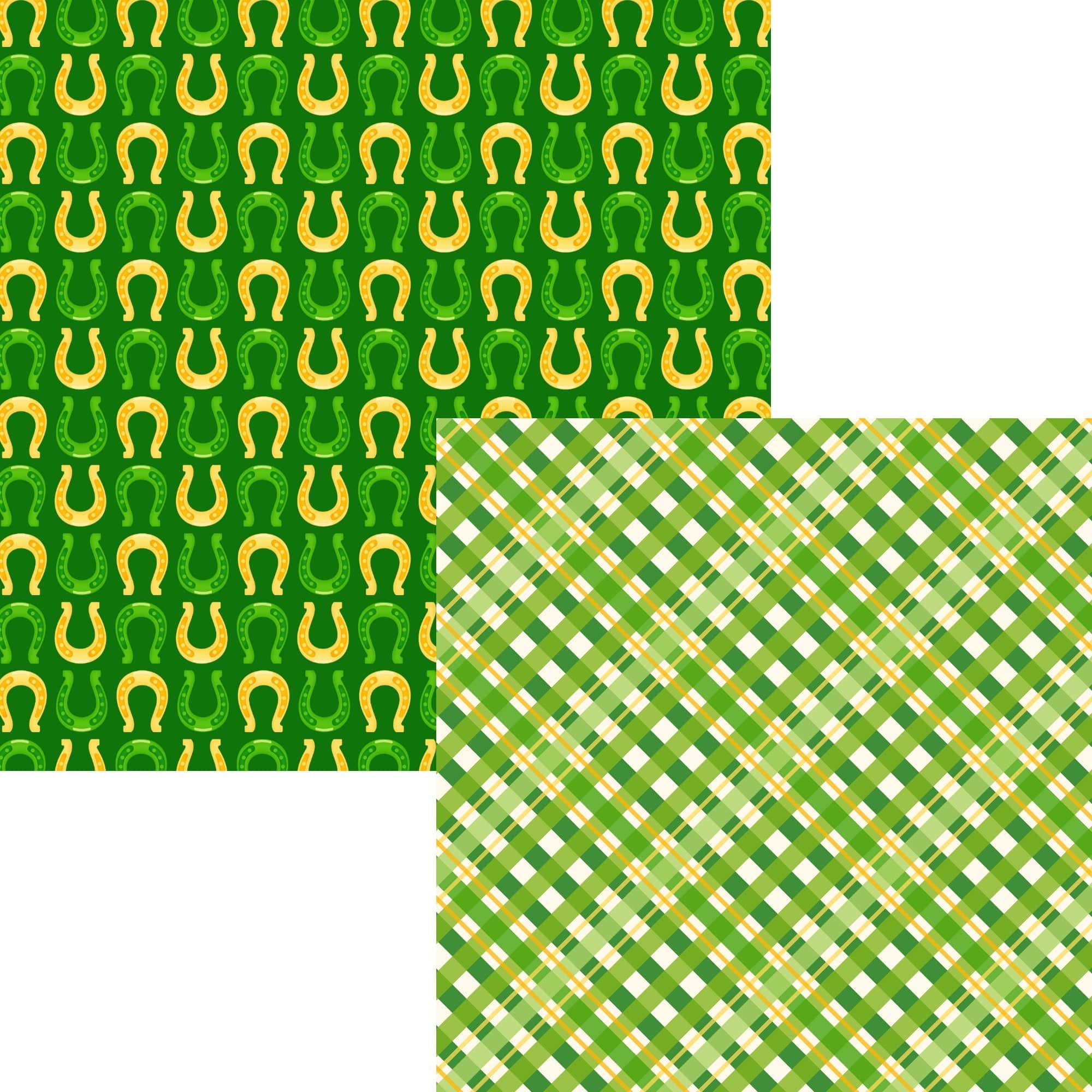 Lucky Irish Collection Lucky Shoes 12 x 12 Double-Sided Scrapbook Paper by SSC Designs - Scrapbook Supply Companies
