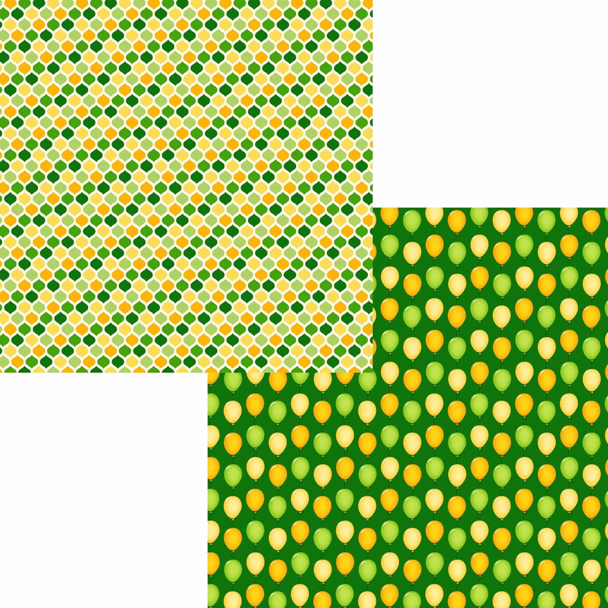 Lucky Irish Collection Lucky Balloons 12 x 12 Double-Sided Scrapbook Paper by SSC Designs