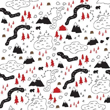 Let's Lumberjack Collection Under The Stars 12 x 12 Double-Sided Scrapbook Paper by Echo Park Paper - Scrapbook Supply Companies